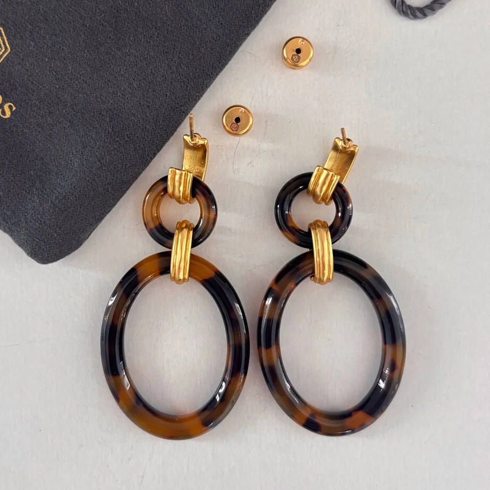 NWOT Julie Vos Madison Link Earring - Picture 3 of 4